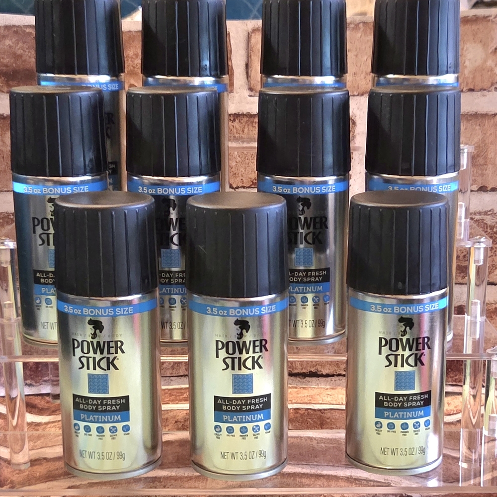 Power Stick Platinum All-Day Fresh Body Spray - (3.5 oz) - Pack of 11